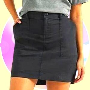 NWOT Sz18 Lee Riders Midrise Ultrastretch Ultra Comfort Waistbnd 4 Pockets Skort